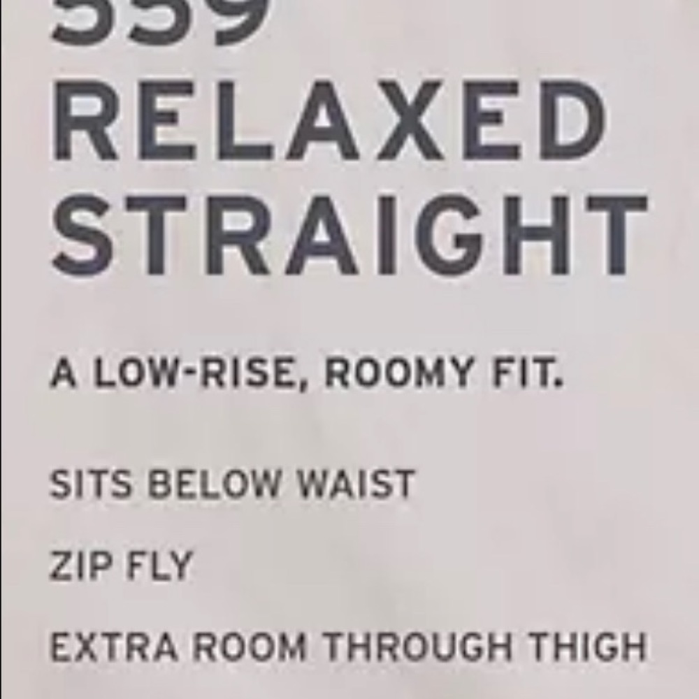 **NWT** Levi's Men's 559 Relaxed Straight Jean - Picture 4 of 5